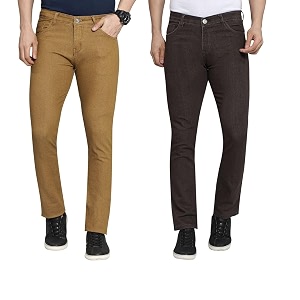 DAIS Mens Stretchable Slim Fit Mid Rise