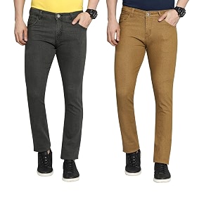 DAIS Mens Stretchable Slim Fit Mid Rise