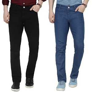 DAIS Mens Stretchable Straight Fit Mid Rise