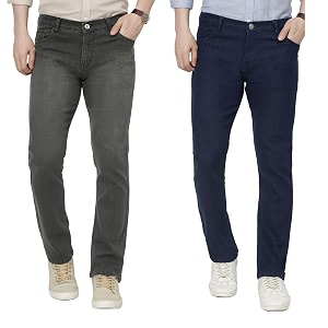 DAIS Mens Stretchable Straight Fit Mid Rise