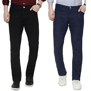 DAIS Mens Stretchable Straight Fit Mid Rise