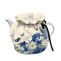 Daisy Butterfly Tea Pot Cosy Cotton Tea Cozy for Tepots Insulated Kettle Cover with Elastic Band Breakfast Warmer Teapot Table Deak Decora