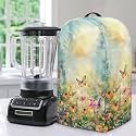 Daisy Floral Butterfly Drawstring Blender Cover Kitchen Appliance Anti Fingerprint Dust Protection Stain Resistant Coffee Maker Food Processor Cover Stand Mixer Cover
