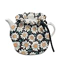 Daisy Tea Cosy for Teapots Portable Insulated Tea Pot Dust Cover Kitchen Home Tea Pot Cover Insulation and Keep Warm Gift for Housewife, Friend, Mom