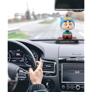 daiyamondo super hero anime action figure bobble head for car dashboard office amp study table decoration for everyone blue shin