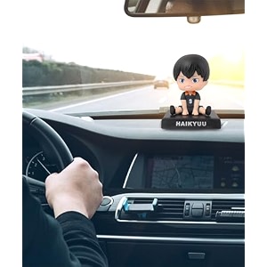 daiyamondo super hero anime action figure bobble head for car dashboard office amp study table decoration for everyone black haikyu