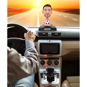 daiyamondo super hero anime action figure bobble head for car dashboard office amp study table decoration for everyone pink messi