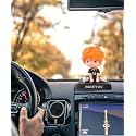 Daiyamondo Super Hero Anime Action Figure Bobble Head for Car Dashboard Office &amp; Study Table Decoration for Everyone (Orange Haikyu)