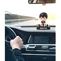 Daiyamondo Super Hero Anime Action Figure Bobble Head for Car Dashboard Office &amp; Study Table Decoration for Everyone (Black Haikyu)