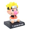 Daiyamondo Super Hero Anime Action Figure Bobble Head for Car Dashboard Office &amp; Study Table Decoration for Everyone (Baby Naru)