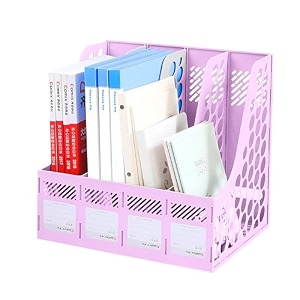 dakos 4 compartments file rack paper holder desktop organizers letter organizer magazine book holder organizer plastic file rack mfp1238