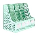 DaKos 4 Compartments File Rack Paper Holder, Desktop Organizers, Letter Organizer, Magazine Book Holder Organizer, Plastic File Rack (MFP1233)