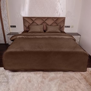 daksh premium cotton 300tc stain striped king size duvet coverquiltrazaicomforter cover 10234 x 11034 with 2 pillow covers - brown
