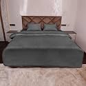 Daksh Premium Cotton 300TC Stain Striped Double Size Duvet Cover/Quilt/Razai/Comforter Cover 91" x 101"- Grey