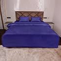 Daksh Premium Cotton 300TC Stain Striped Double Size Duvet Cover/Quilt/Razai/Comforter Cover 91" x 101"- Blue