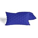 DAKSH Premium Quilted Bed Pillows for Sleeping Microfiber Filler Soft and Luxurious for Back Sleepers and Side Sleepers, Set of 2 Queen Size, 16" x 24", Navy Blue