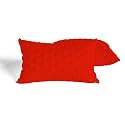 DAKSH Premium Quilted Bed Pillows for Sleeping Microfiber Filler Soft and Luxurious for Back Sleepers and Side Sleepers, Set of 2 Double Size, 20" x 30", Red