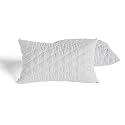 DAKSH Premium Quilted Bed Pillows for Sleeping Microfiber Filler Soft and Luxurious for Back Sleepers and Side Sleepers, Set of 2 Queen Size, 16" x 24", White