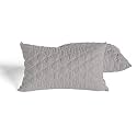 DAKSH Premium Quilted Bed Pillows for Sleeping Microfiber Filler Soft and Luxurious for Back Sleepers and Side Sleepers, Set of 2 Double Size, 20" x 30", Gery