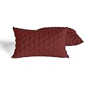 DAKSH Premium Quilted Bed Pillows for Sleeping Microfiber Filler Soft and Luxurious for Back Sleepers and Side Sleepers, Set of 2 Double Size, 20" x 30", Wine