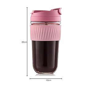 coffee cup sipper glass with straw coffee cup with lidshaker glass pack of 2 sipper 350ml pack of 2clear