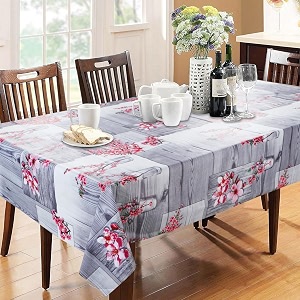 Dakshya Industries PVC Waterproof Withoutlace Dining Table