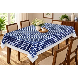 Dakshya Industries PVC Waterproof Withoutlace Dining Table