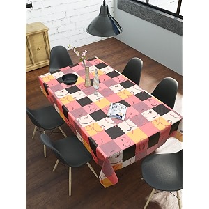 Dakshya Industries PVC Waterproof Withoutlace Dining Table