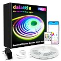 dalattin Smart RGB COB LED IC Strip Lights, 576 LEDs/m Addressable High Density Flexible with Remote &amp; App Control, 16.4ft LED Lights for Living Room, Bedroom, Kitchen Lighting
