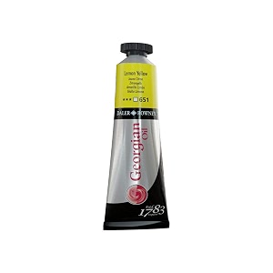 daler-rowney georgian oil colour metal tube 38ml lemon yellow-651