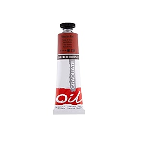 daler rowney graduate oil colour paint metal tube 38ml venetian red-538