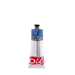 daler-rowney graduate oil colour paint metal tube 38ml phthalo blue-139