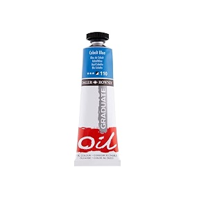 daler rowney graduate oil colour paint metal tube 38ml cobalt blue-110