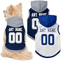 Dallas Dog Clothes Custom Jersey Style Dog Hoodie for Pet