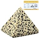 Dalmatian Jasper Pyramid - 1.5" Inch Crystal Pyramid for Positive Energy, Vastu, Reiki, Feng Shui and Chakra Healing Energy Balancing