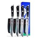Dalstrong Steak Knife Set of 4, 5" Blades - Forged German HC Steel