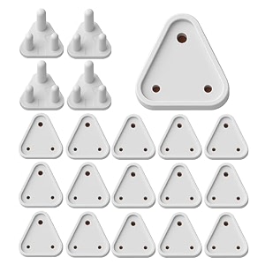 daluci baby proofing socket plug covers - 20 piece switch board cover for kids safety  electric socket protector amp dummy plug guards pack of 20 white - baby safety products for home