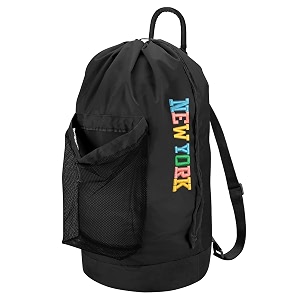 dalykate backpack laundry bag laundry backpack with shoulder straps and mesh pocket nylon clothes hamper bag with drawstring closure