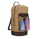 Dalykate Backpack Laundry Bag, Laundry Backpack with Shoulder Straps and Mesh Pocket Durable Nylon Clothes Hamper Bag with Drawstring Closure for College, Travel, Laundromat, Apartment