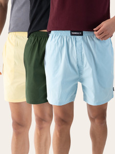 damensch pack of 3 breeze solid men boxer