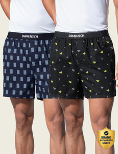 damensch cotton back pocket printed men boxer