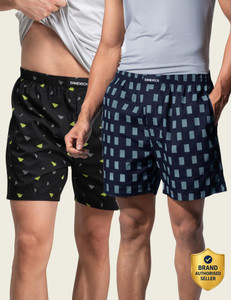 damensch cotton side pocket printed men boxer