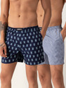 Damensch Pack of 2 Cotton Side Pocket Printed Men Boxer