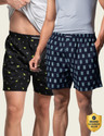 Damensch Cotton Side Pocket Printed Men Boxer