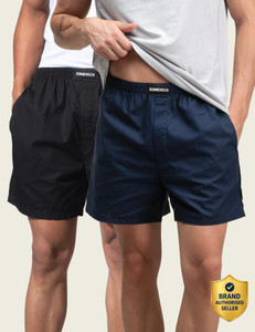 damensch cotton side pocket solid men boxer