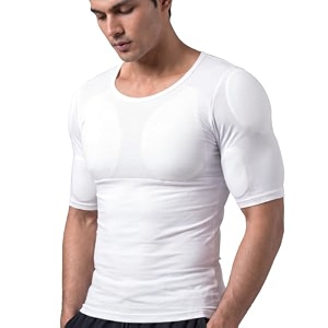 damensch form physiq padded chest vest for men muscle enhancer innerwear sculpted body shaper vest removable foam inserts slim fit confidence wear