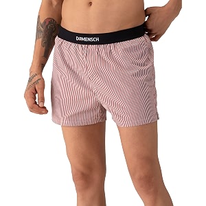damensch solid breeeze inner boxers for men ultra-light boxers 100 cotton shorts pant breathable woven inner cotton shorts for men-copen red-m