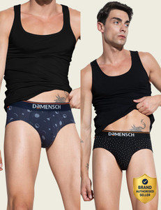 damensch men deo-cotton deodorizing v shape brief