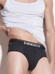 damensch men deo-cotton anti-bacterial black brief