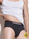 Damensch Men Deo-Cotton Anti-Bacterial Black Brief